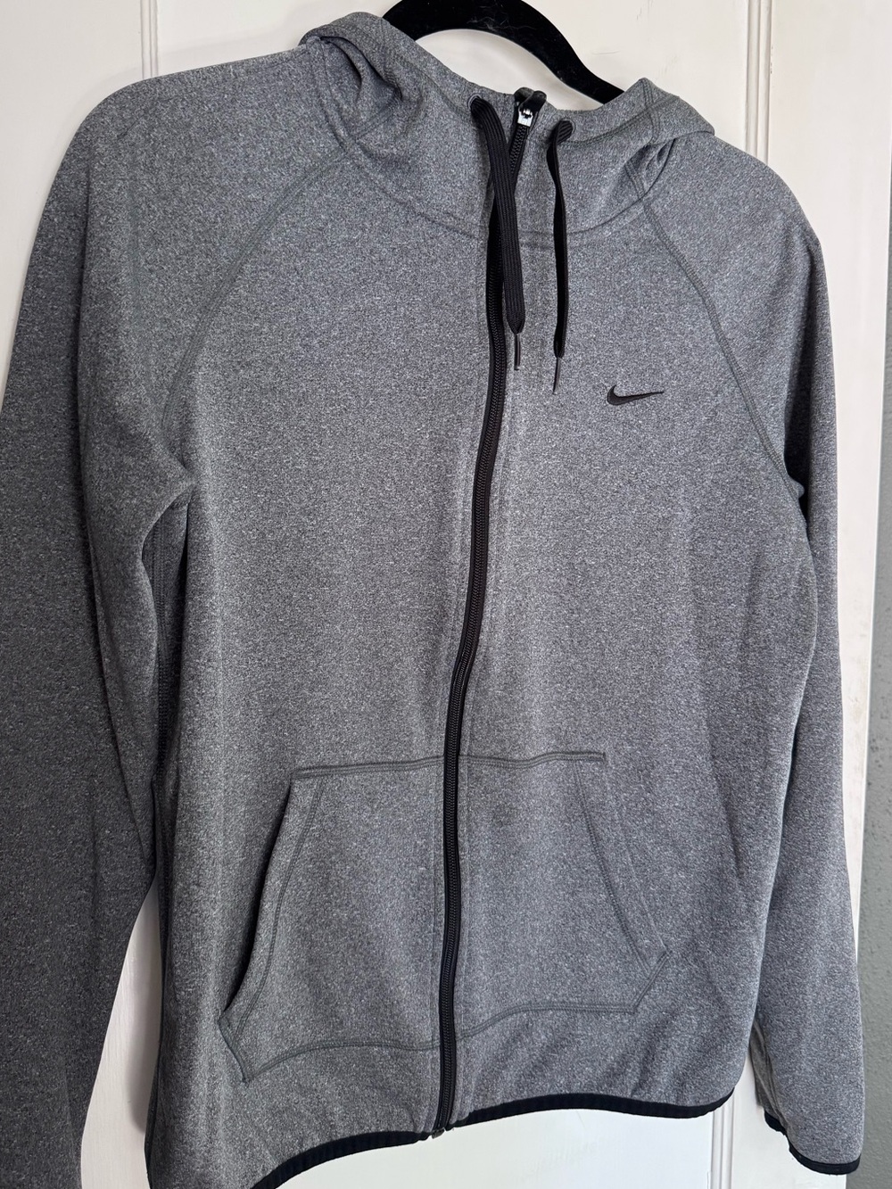 Nike Women’s Therma Fit Gray Heather Full-Zip Hoodie Jacket Size Small